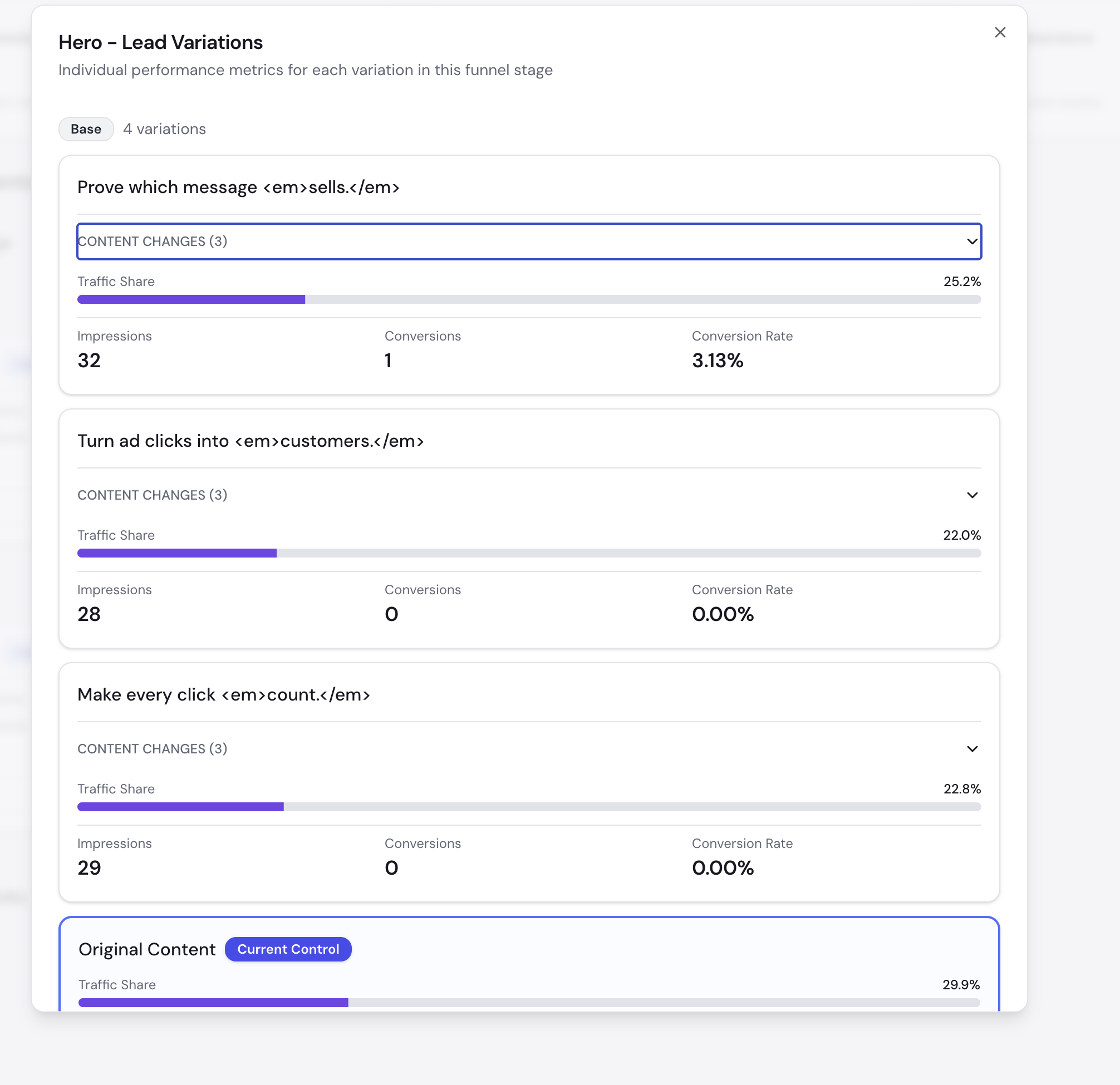 Multi-armed bandit testing